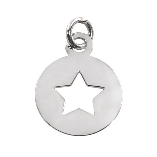 Medalha estrela ,Prata 925