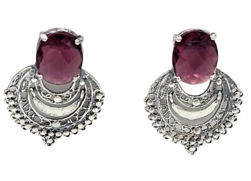 Brincos arcada com Zircónia, Prata 925